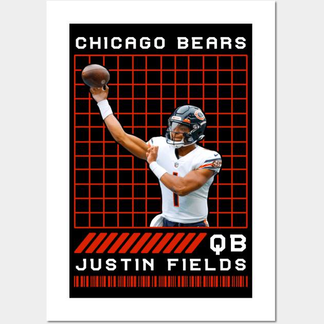 JUSTIN FIELDS - QB - CHICAGO BEARS Wall Art by Mudahan Muncul 2022